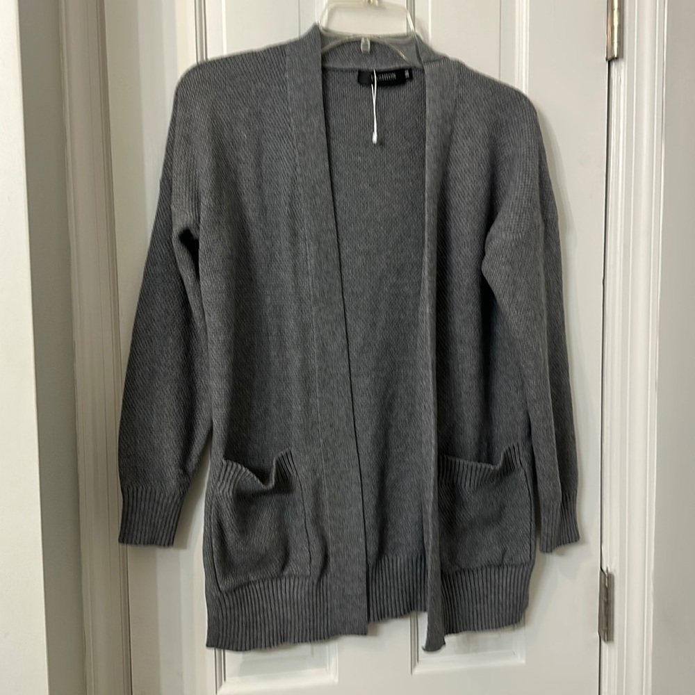 New never worn gray cardigan Medium